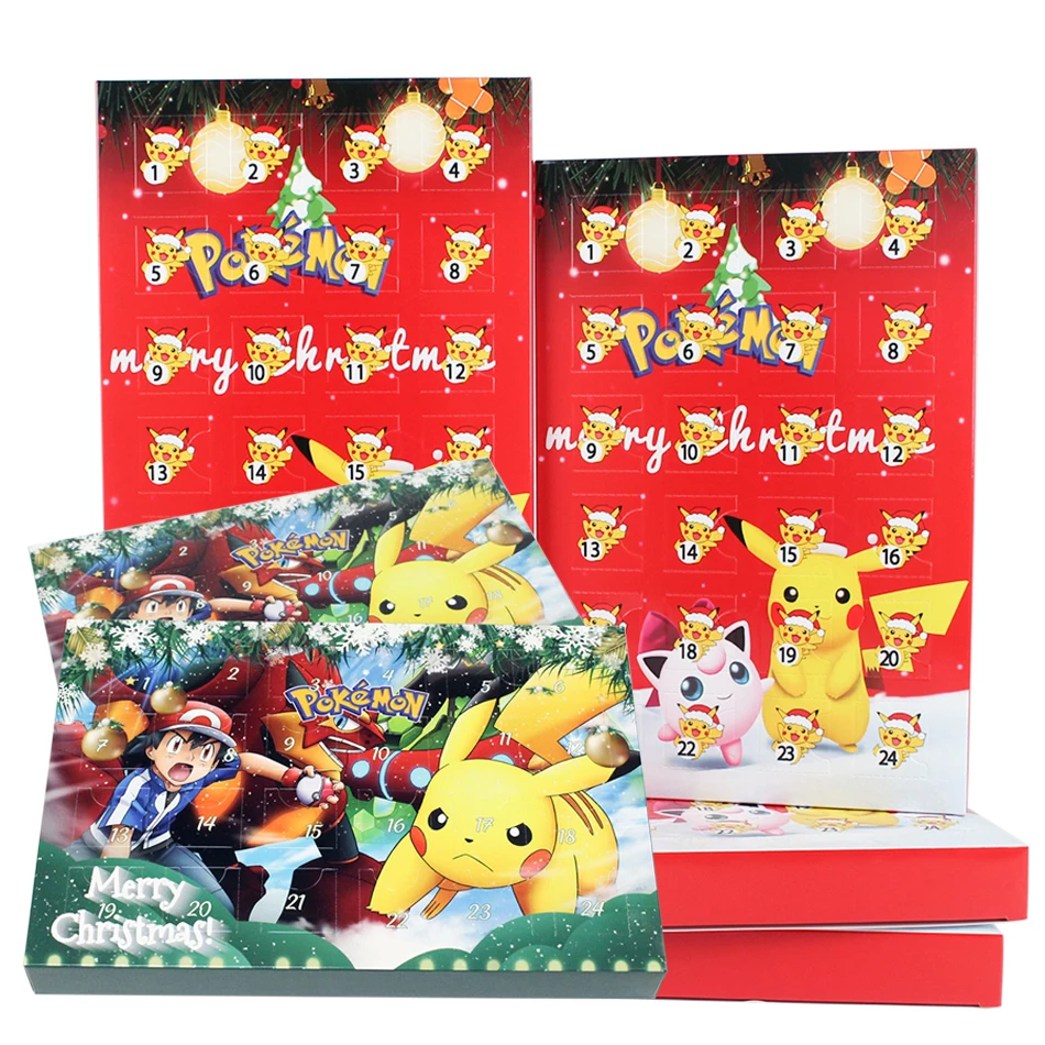 Compre Pokemon natal advento calendário caixa figura de ação