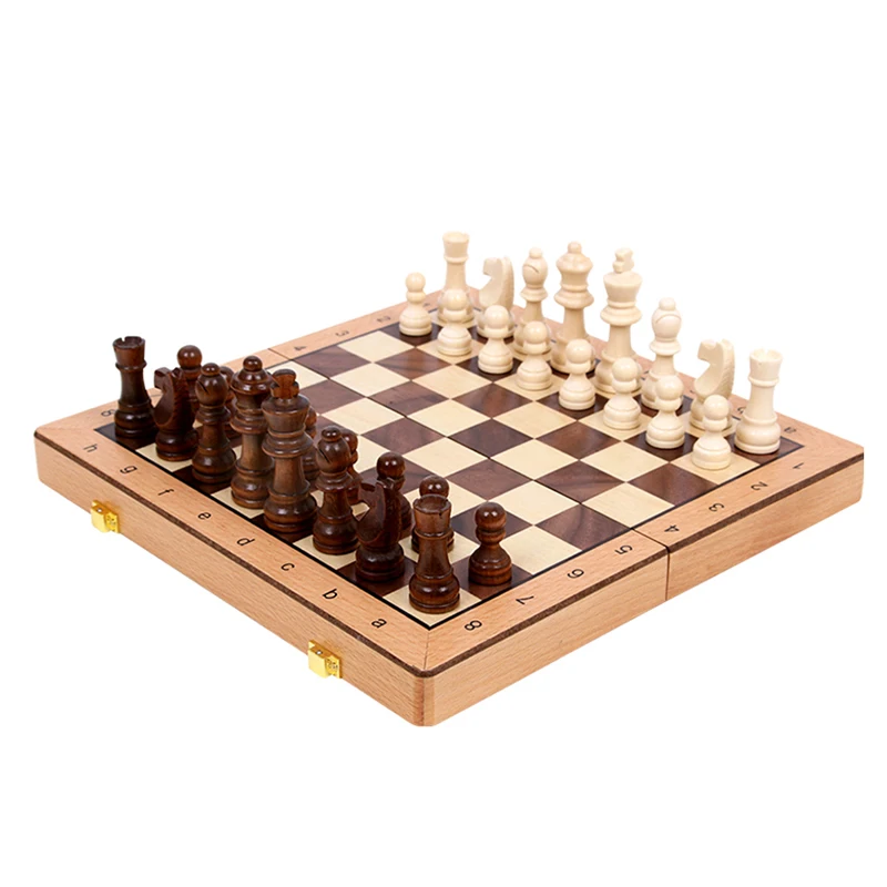 Venda Grande magnético de xadrez de luxo em madeira maciça de