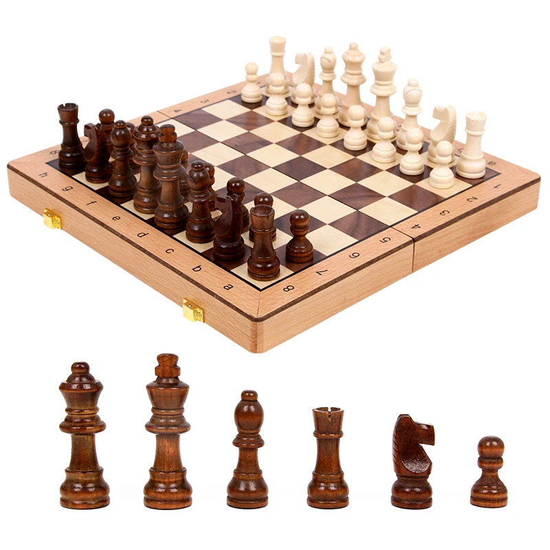 Venda Grande magnético de xadrez de luxo em madeira maciça de xadrez  portátil dobrável tabuleiro de xadrez família criativa de crianças, de  adultos tabuleiro de jogo ornamentos > Esportes & Entretenimento 